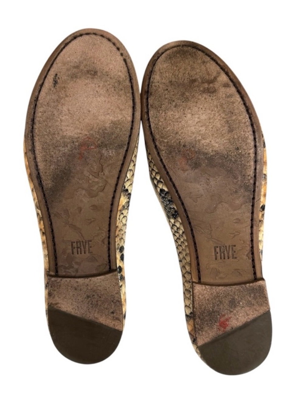 Frye Carson Python embossed flats 9.5 - Picture 8 of 8